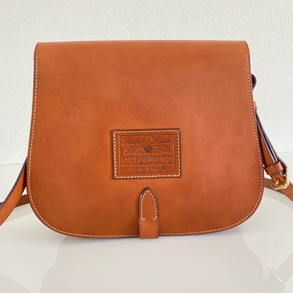Ralph Lauren collection Brown Leather Saddle bag - Picture 2 of 15